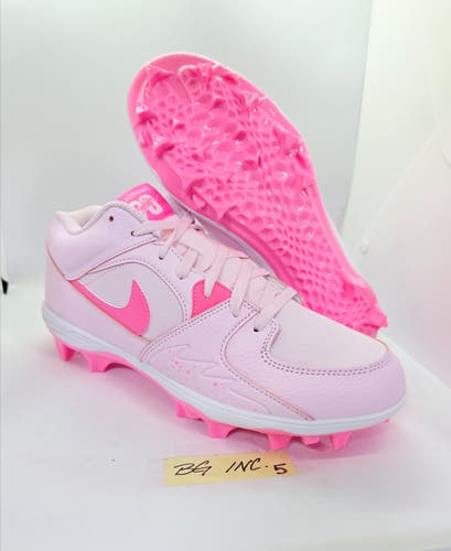 Jordan Stadium 90 Low MCS Baseball Cleats Pink Foam Glow HQ0210-600 Men's sz 10