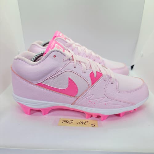 Jordan Stadium 90 Low MCS Baseball Cleats Pink Foam Glow HQ0210-600 Men's sz 10
