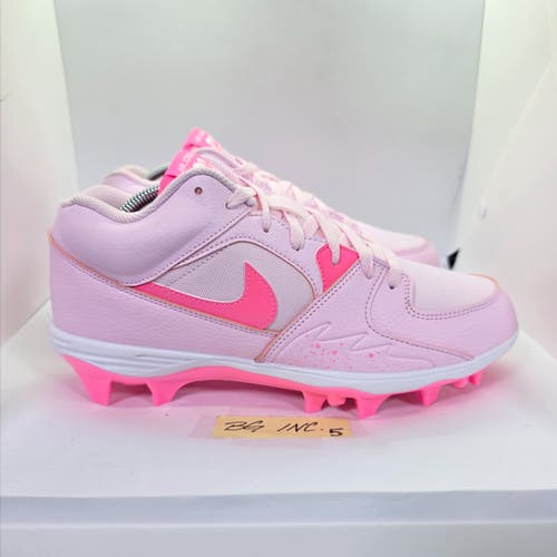 Jordan Stadium 90 Low MCS Baseball Cleats Pink Foam Glow HQ0210-600 Men's sz 10.5