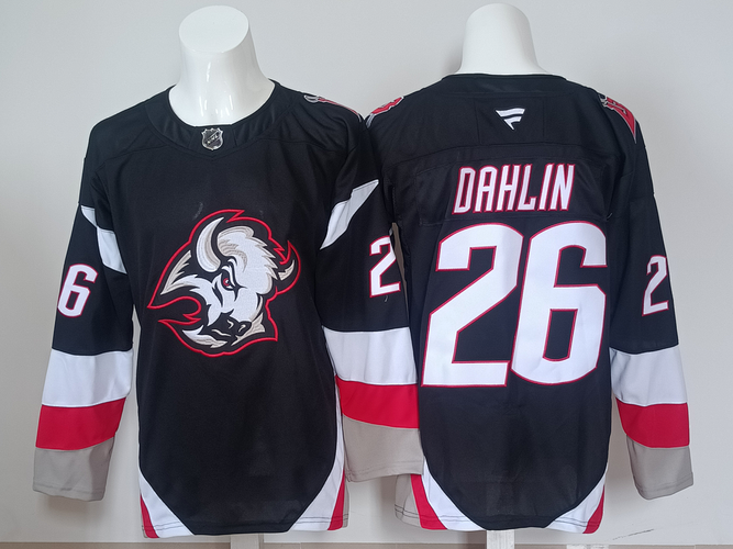 Men's Buffalo Sabres Rasmus Dahlin 26 Stitched Jersey Ice Hockey Jersey size 52
