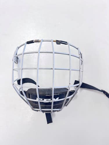 Used CCM Hockey Wire Mask Grey SM 11860-S000316456