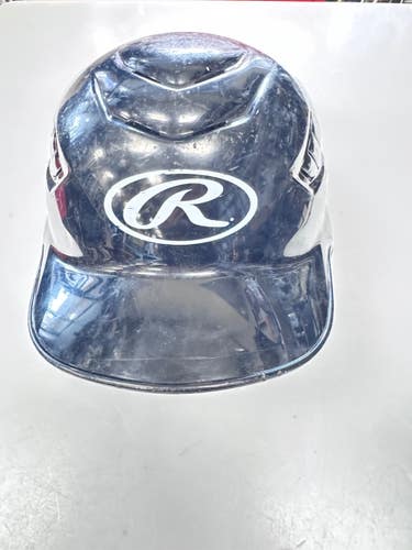 Used Rawlings 6 1/4 - 6 7/8 Batting Helmet No Mask Black SM 11860-S000316451