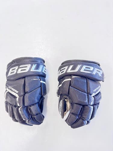 Used Bauer 3S Junior Gloves Black 10" 11860-S000316424