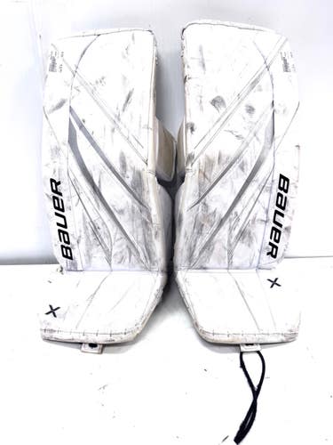 Used Bauer X5 PRO Goalie Leg Pads Inter White 30" 11860-S000316419