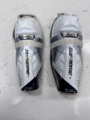 Used Bauer S170 Youth Shin Guards White 9" 11860-S000316409