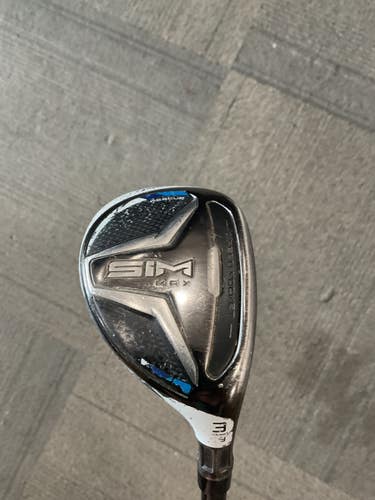Used Taylormade SIM MAX Mens Hybrid Club RH 3 Hybrid 11614-S000244752