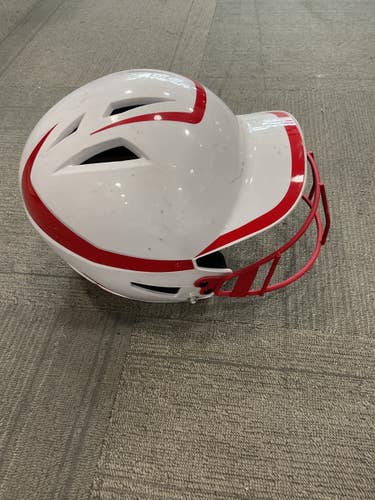 Used Champro HELMET Batting Helmet w/Mask White LG 11614-S000244844