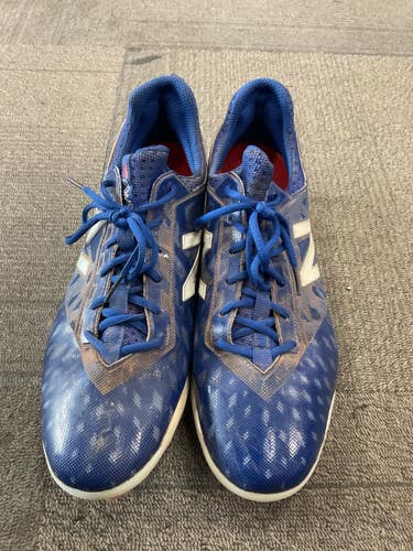 Used New Balance COMP V1 BB/SB Cleats Royal Blue Senior 13 11614-S000244805