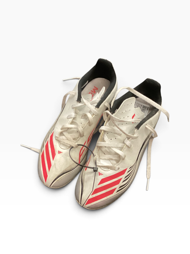 Used Adidas Soccer Cleats White Junior 04.5 11846-S000111112