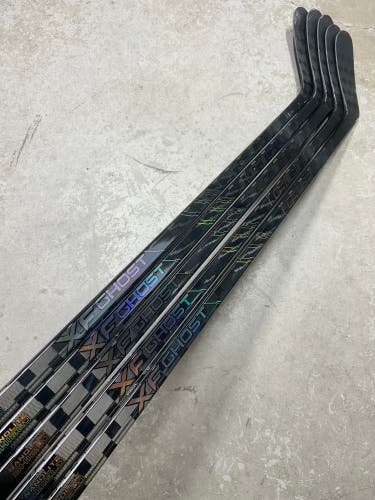 5 PACK 90 Flex P28M Senior CCM XF Ghost Pro Left Hand Hockey Stick Pro Stock (New)