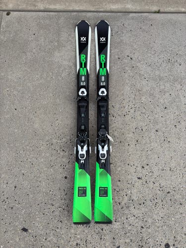 2017 Men's 144cm Volkl RTM 8.0 Skis | Salomon Lithium 10 Bindings (Used)
