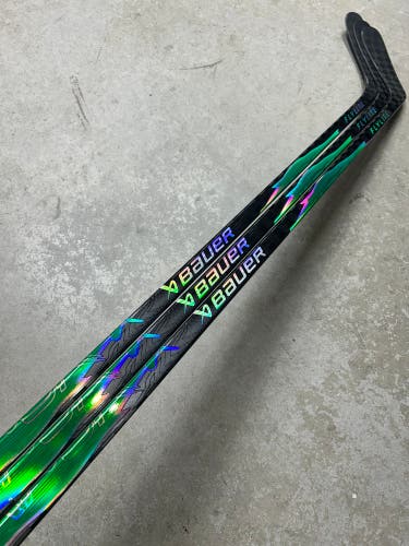 3 PACK 95 Flex P92 Senior Bauer Flylite Left Hand Hockey Stick Mikko Rantanen NHL Pro Stock