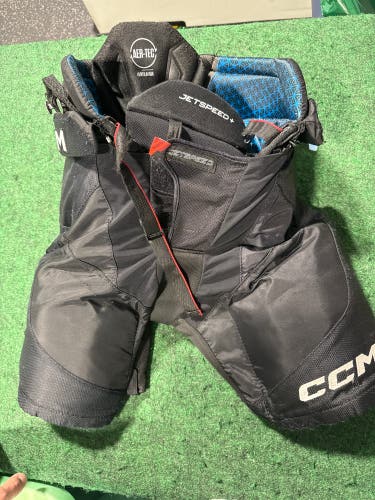 Black CCM JetSpeed + Hockey Pants (Used) | Junior Medium