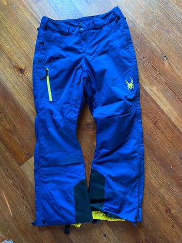 Blue Women's Adult Size 12 Spyder Tarantula Ski Pants (Used)