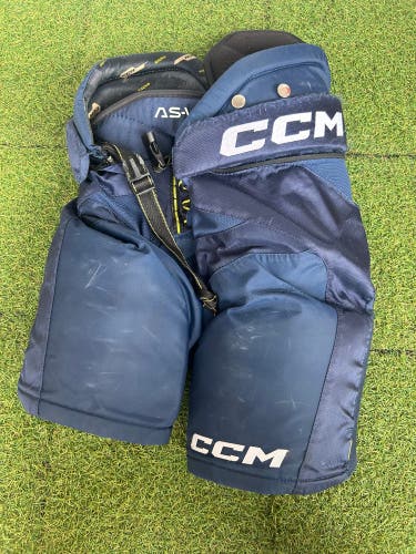 Blue Senior Small CCM Tacks AS-V Hockey Pants (Used)