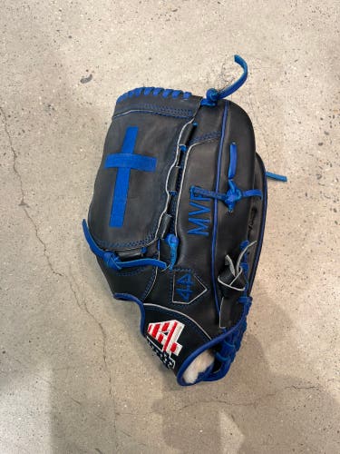 Black 44 Pro RH Pitcher's Baseball Glove 12" (Used)