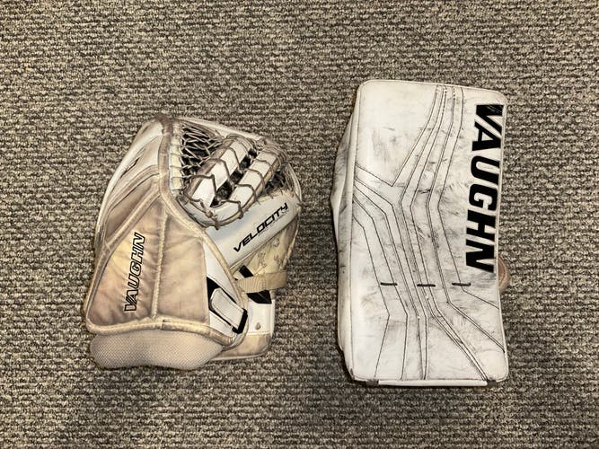 Vaughn Velocity V10 Pro Carbon Glove & Blocker Set (Used)
