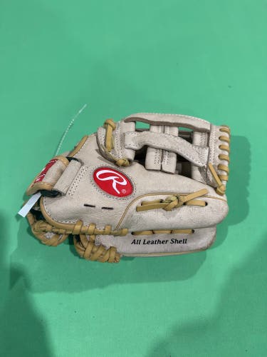 White Rawlings Sure Catch RH Infield Baseball Glove 10.5" (Used)