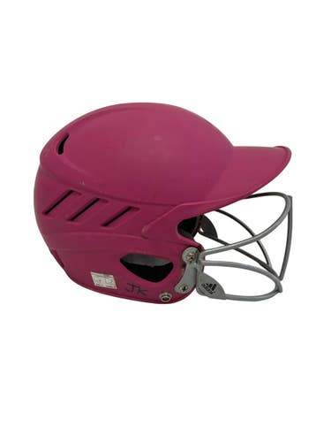 Used Adidas Adjustable Pink OSFM Batting Helmet w/Mask 11692-S000157901