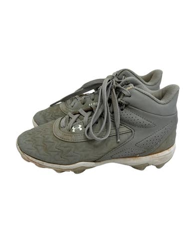 Used Under Armour Leadoff Mid Jr 1 BB/SB Cleats Grey  11692-S000157891