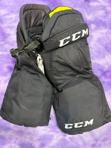 Black Senior Medium CCM AS1 Hockey Pants (Used)