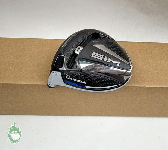 Used Left Handed TaylorMade SIM Driver 9* HEAD ONLY Golf Club
