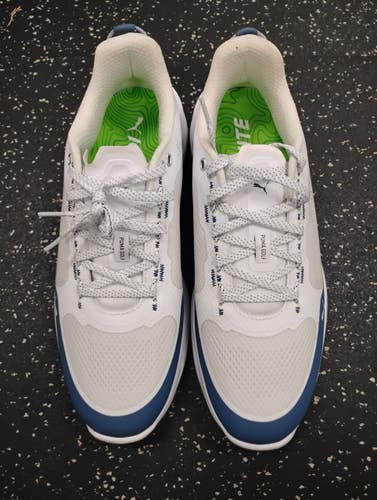 Used Puma Mens Golf Shoes White Senior 10.5 11849-S000044766