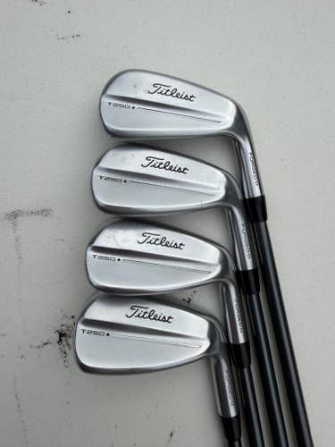 Titleist 2025 T250* Launch Spec Iron Set 7-PW MMT 65 Senior Flex NEAR MINT