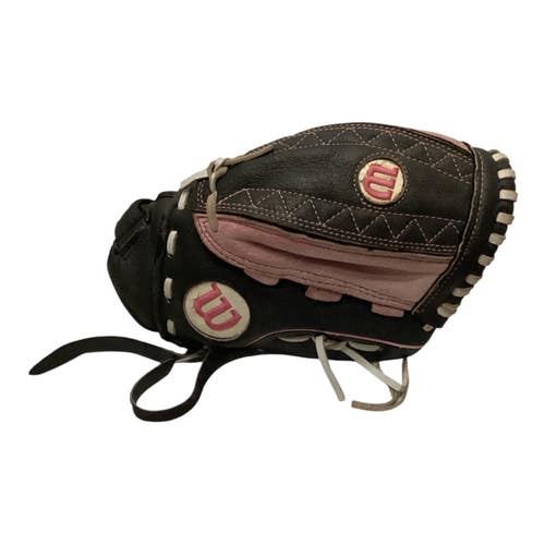 Used Wilson A440 BB/SB Glove RH Throw Black And Pink 11" 11443-S000208772