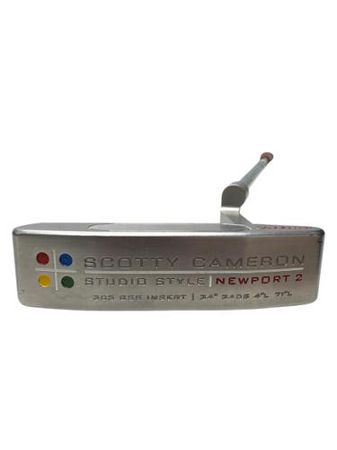 Used Titleist STUDIO STYLE NEWPORT 2 Mens Putter RH Silver 34" 11835-S000211158