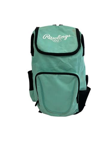 Used Rawlings BB/SB BACKPACK BB/SB Player Backpack Turquoise 11692-S000157885