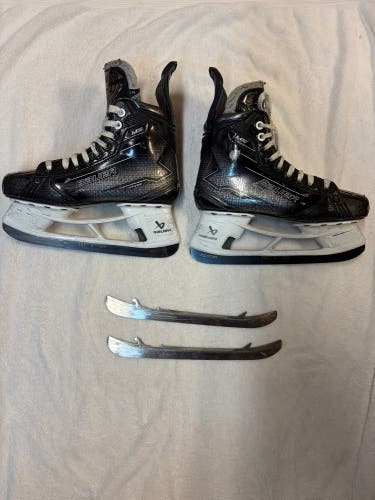 2024 Bauer Supreme M50 Pro Hockey Skates 6.5, comes with two pairs of 254mm runners (Used)