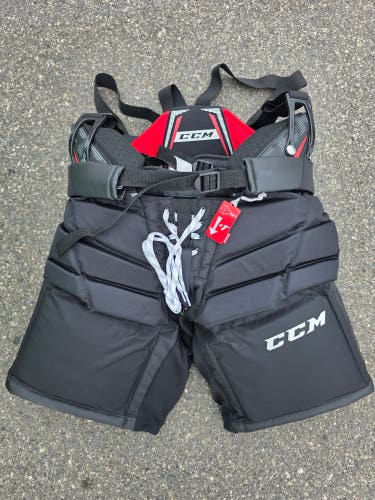 Black Intermediate Large CCM 1.9 Hockey Goalie Pants