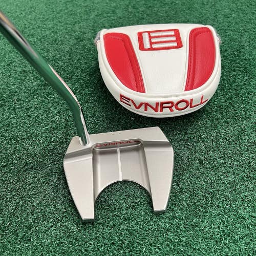 Evnroll ER5v Inline Slant Hatchback Mallet Black Pistol Putter 35.5" w/HC MRH