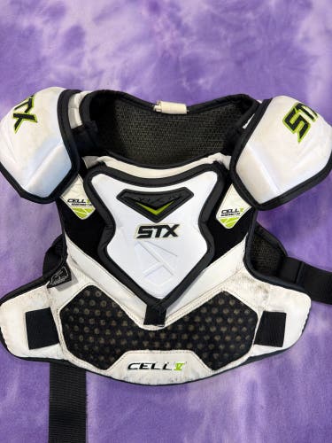 Medium youth STX Cell V Shoulder Pads (Used)