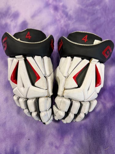 White Small Gait Lacrosse Gloves (Used)