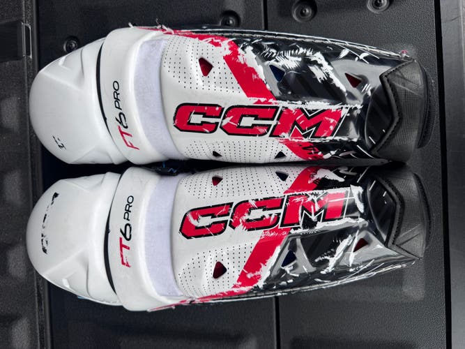 Senior CCM JetSpeed FT6 Pro 14" Shin Pads (Used)