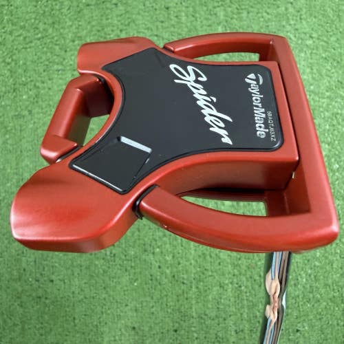 Taylormade Spider Red Mallet Putter Double Bend Right Handed 35
