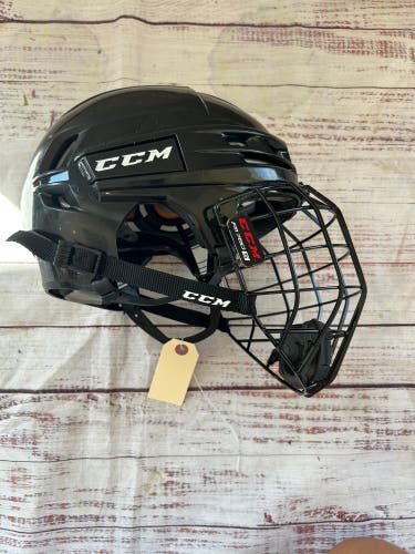 Black Medium CCM Tacks 910 Helmet (Used)