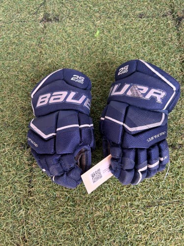 Blue Youth Bauer Supreme 2S Pro Gloves 9" (Used)