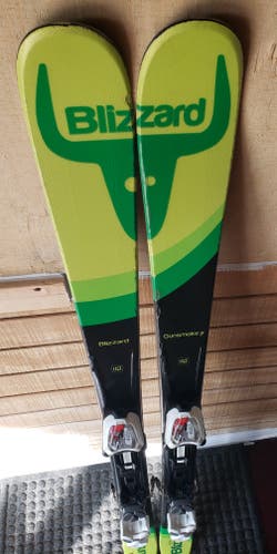 139cm BOYS JR BLIZZARD GUN SMOKE SKIS- PARTICAL TWIN TIP w/BLIZZARD IQ 7.0 Bindings *USED* CLEANED