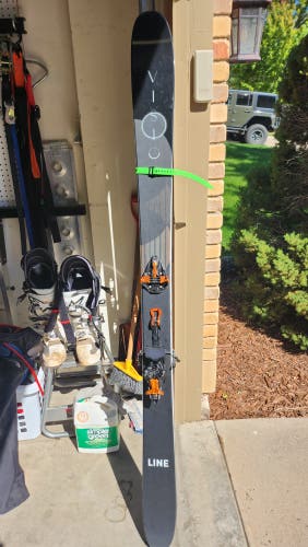 2023 Line 182 cm Alpine Touring Vision 108 Skis With Bindings Max Din 13 (Used)