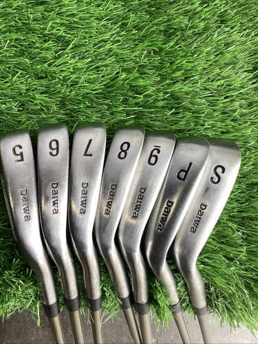 Daiwa G-3 Titanium Compo Iron Set 5-PW, SW With A Flex Seniors Graphite Shafts