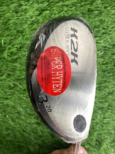 Kasco K2K Super Hyten 3-Hybrid 20* With Regular Graphite Shaft NEW