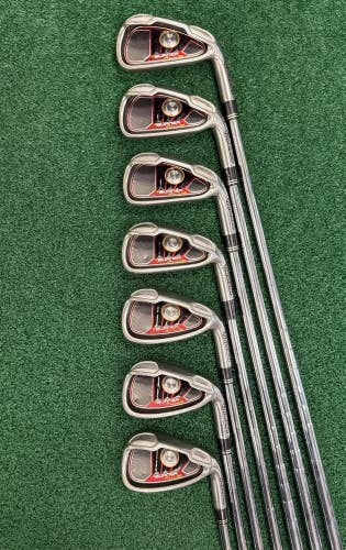 TaylorMade Burner Plus Iron Set 4-PW Stiff Flex Steel Shafts Right Hand +1/2"