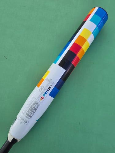 White 2023 DeMarini Prism+ Composite Bat (-10) 22 oz 32"