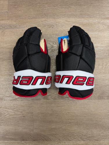 Bauer Vapor Pro Gloves Pro Stock (New) Black/ White/ Red Logo