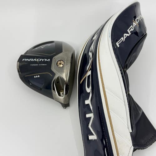 Callaway Paradym TD 9* Driver Head RH Headcover Used Golf Club
