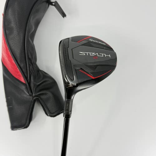 Taylormade Stealth 2 3 Wood 15* LH Fujikura Ventus Red (Non-Velo) 60S Stiff