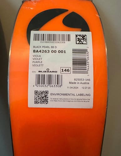 Blizzard Black Pearl 88 146 cm All Mountain Skis With Bindings (New)